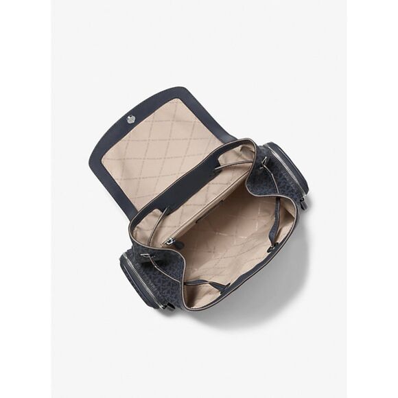 Michael Kors Outlet Jet Set Large Signature Logo Backpack - Picture 2 of 3